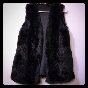 Faux fur vest